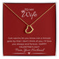 Delicate Heart Necklace For Her on Valentine's Day