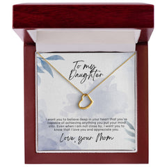 Delicate Heart Necklace For Daughter