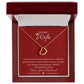 Delicate Heart Necklace For Her on Valentine's Day