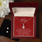 Alluring Beauty Necklace with CZ Earring Set for her on Valentine's Day