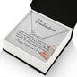 Custom Name Necklace with Message Card for Her