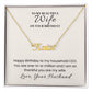 Custom Name Necklace with Message Card For Birthday