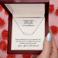 Custom Name Necklace with Message Card For Birthday