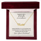 Custom Name Necklace with Message Card For Birthday