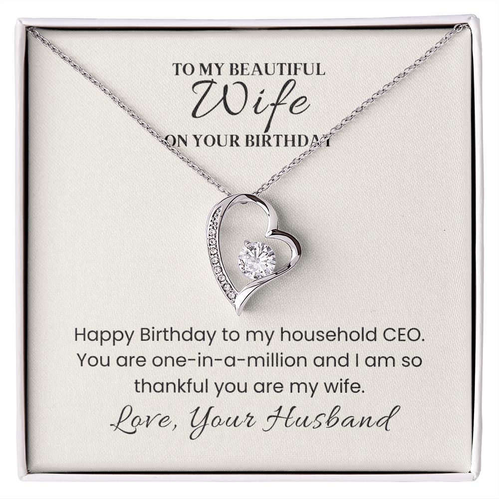 Forever Love Necklace for Her Birthday