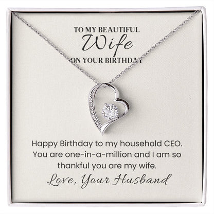 Forever Love Necklace for Her Birthday