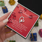 Forever Love Necklace with On Demand Message Card Valentine's Day Gift for her