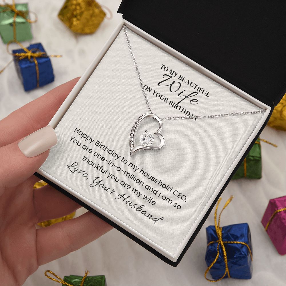 Forever Love Necklace for Her Birthday