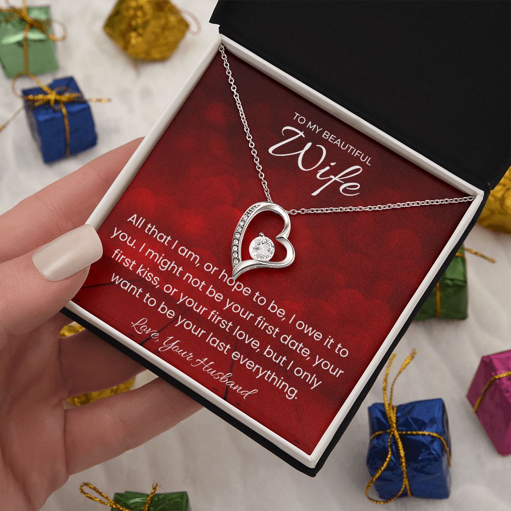 Your Last Everything Forever Love Necklace for Valentines Day Gift