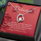 Forever Love Necklace with On Demand Message Card Valentine's Day Gift for her