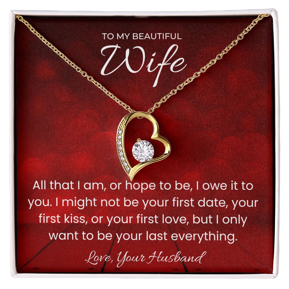 Your Last Everything Forever Love Necklace for Valentines Day Gift