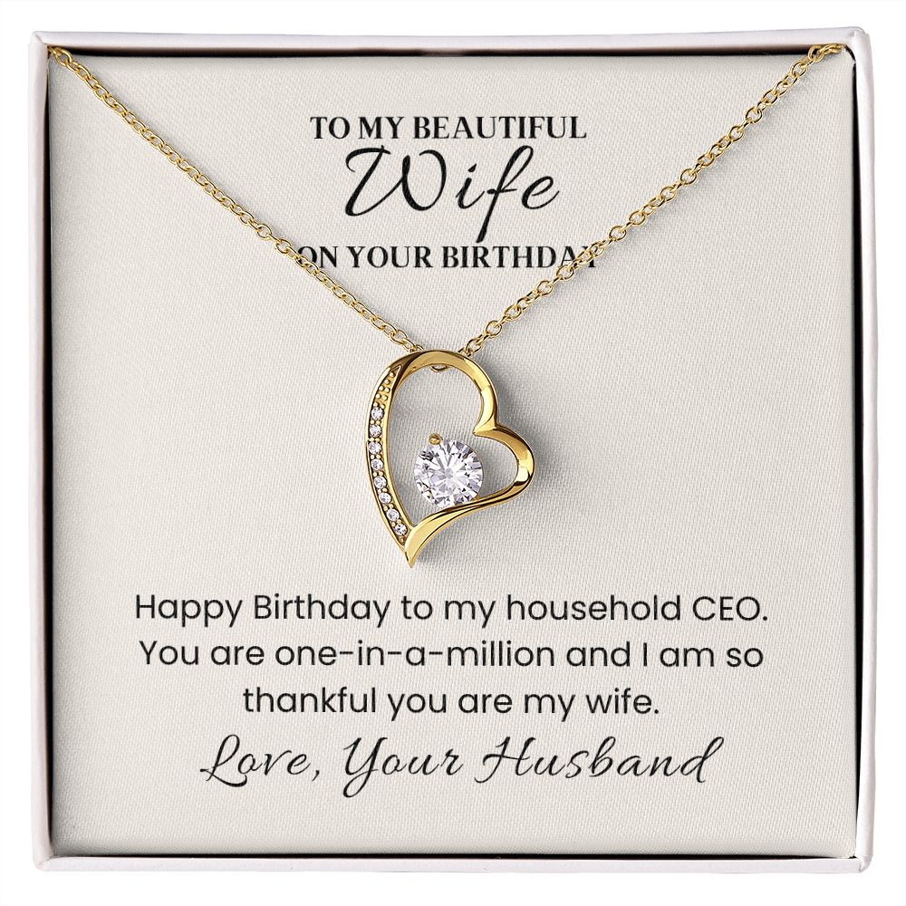 Forever Love Necklace for Her Birthday