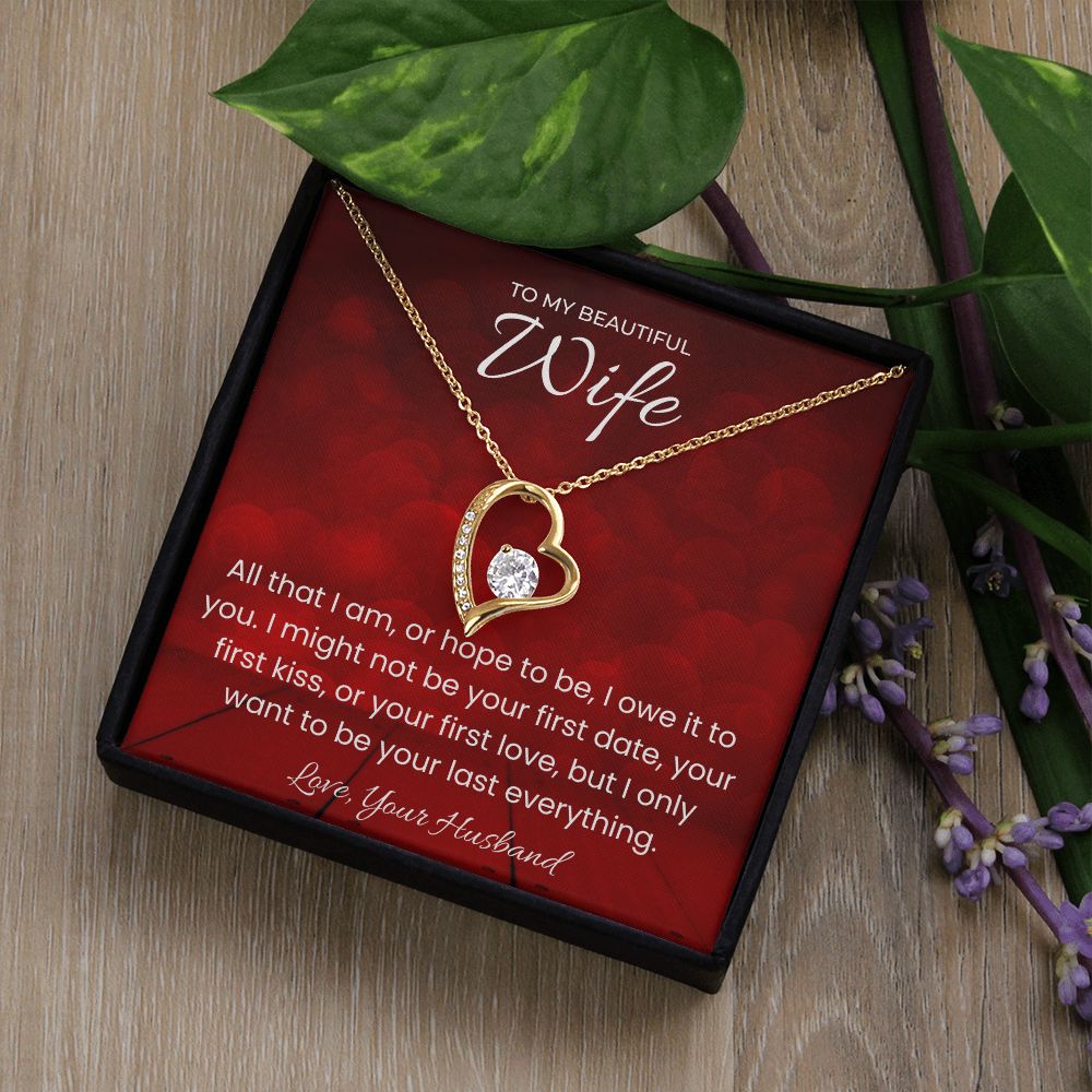 Your Last Everything Forever Love Necklace for Valentines Day Gift