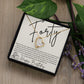 Forever Love Necklace for Her 40th Birthday