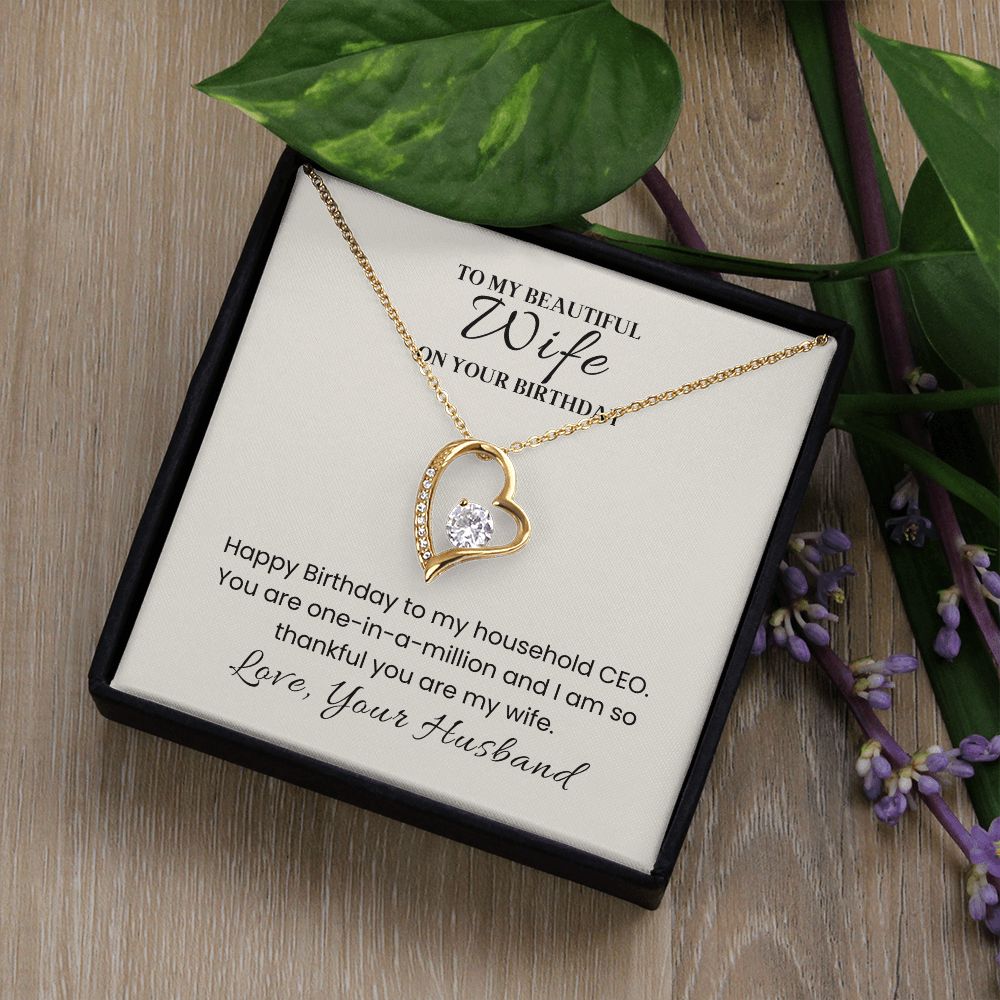 Forever Love Necklace for Her Birthday