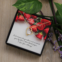 Forever Love Necklace with On Demand Message Card for Valentine