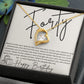 Forever Love Necklace for Her 40th Birthday