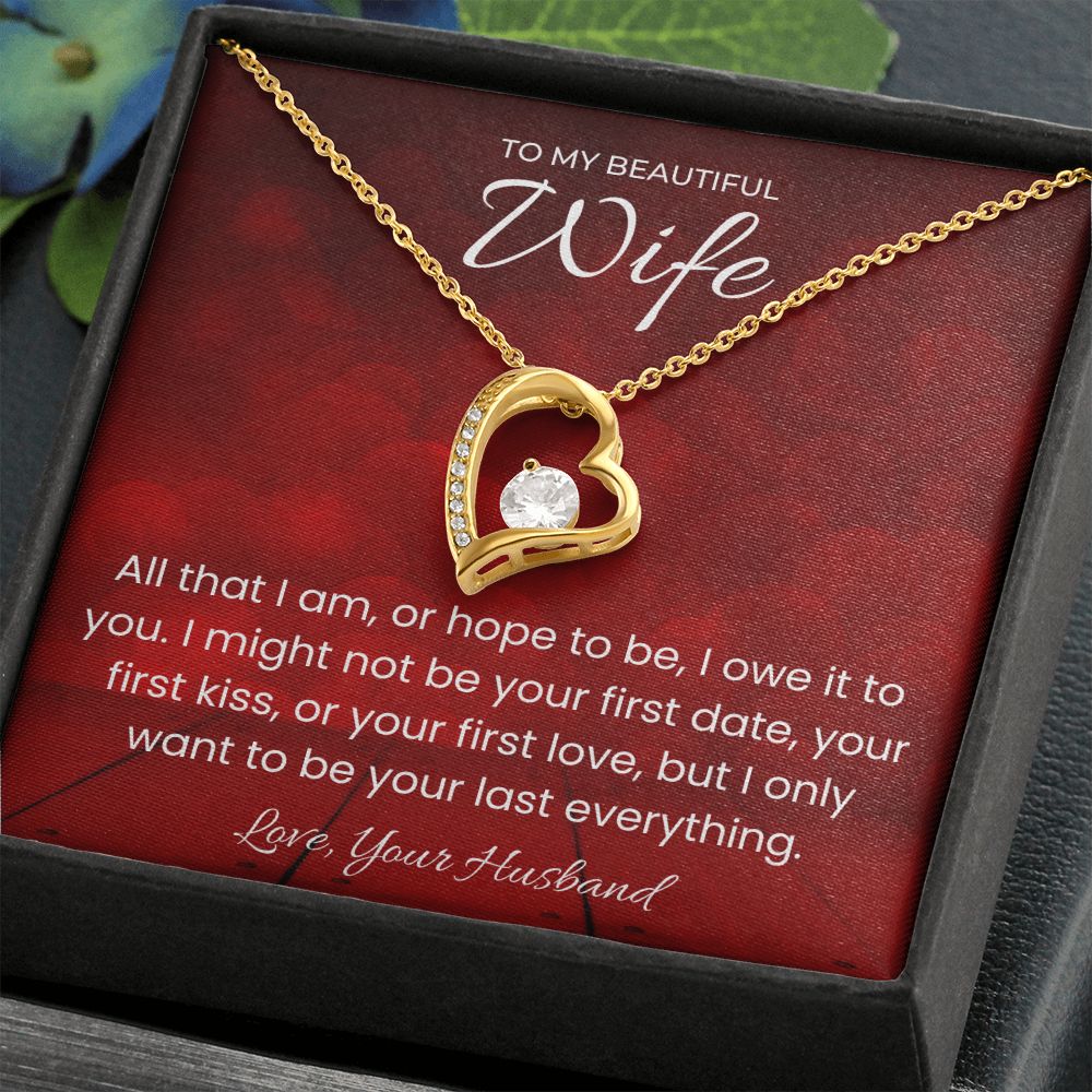 Your Last Everything Forever Love Necklace for Valentines Day Gift