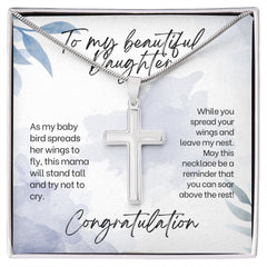 Stainless Cross Necklace For Daughter