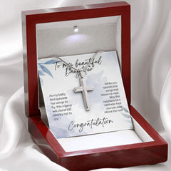 Stainless Cross Necklace For Daughter
