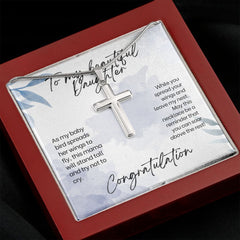 Stainless Cross Necklace For Daughter