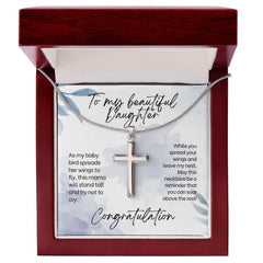 Stainless Cross Necklace For Daughter