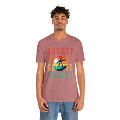 Springtime Vintage Sunset Unisex T Shirts