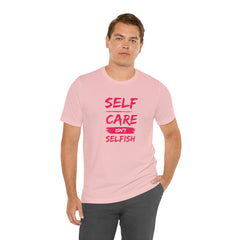 Unisex Self-Care Inspirational Jersey Short Sleeve Tee