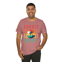 Springtime Vintage Sunset Unisex T Shirts