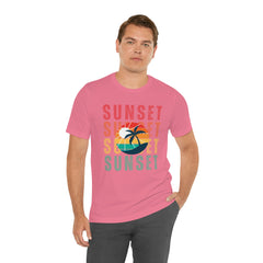 Springtime Vintage Sunset Unisex T Shirts