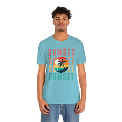 Springtime Vintage Sunset Unisex T Shirts