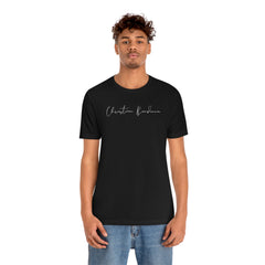 Christian Boudicca Signature Short Sleeve Black Tee