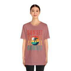 Springtime Vintage Sunset Unisex T Shirts