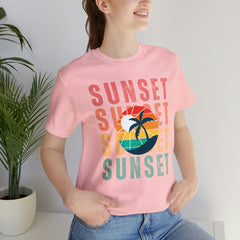 Springtime Vintage Sunset Unisex T Shirts