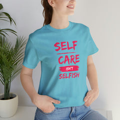 Unisex Self-Care Inspirational Jersey Short Sleeve Tee