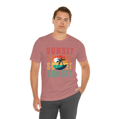 Springtime Vintage Sunset Unisex T Shirts