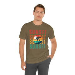 Springtime Vintage Sunset Unisex T Shirts