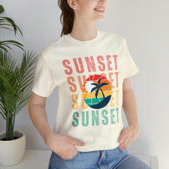 Springtime Vintage Sunset Unisex T Shirts