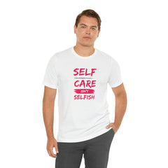 Unisex Self-Care Inspirational Jersey Short Sleeve Tee