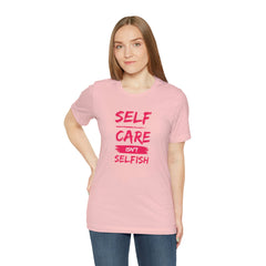 Unisex Self-Care Inspirational Jersey Short Sleeve Tee