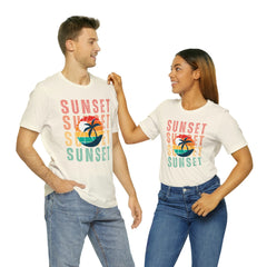 Springtime Vintage Sunset Unisex T Shirts