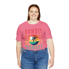 Springtime Vintage Sunset Unisex T Shirts