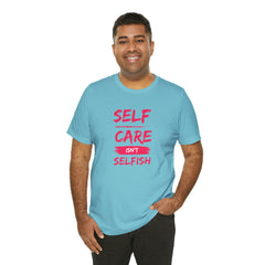 Unisex Self-Care Inspirational Jersey Short Sleeve Tee