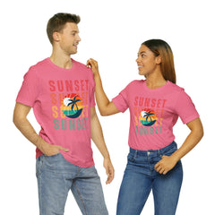 Springtime Vintage Sunset Unisex T Shirts