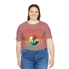 Springtime Vintage Sunset Unisex T Shirts